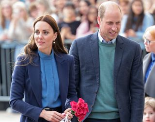 Catherine, Duchess of Cambridge and Prince William, Duke of Cambridge during a visit to the University of Glasgow