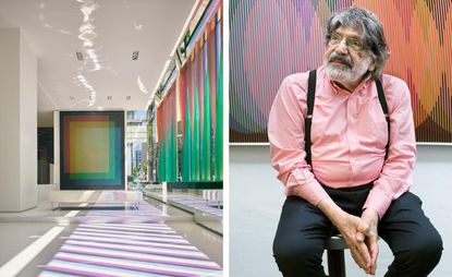 Studio on left, Carlos Cruz-Diez on right