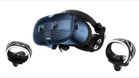 HTC Vive Cosmos VR headset on white background