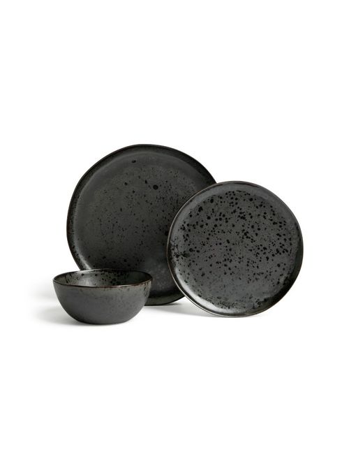Preto 12 Piece Stoneware Dinner Set