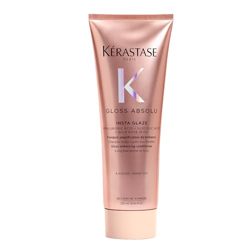 Kerastase Gloss Absolu High-Shine Anti-Frizz Conditioner - Deeply Hydrates &amp;amp; Detangles, Instantly Softens, for Glossy &amp;amp; Bouncy Hair, 8.45 Fl Oz