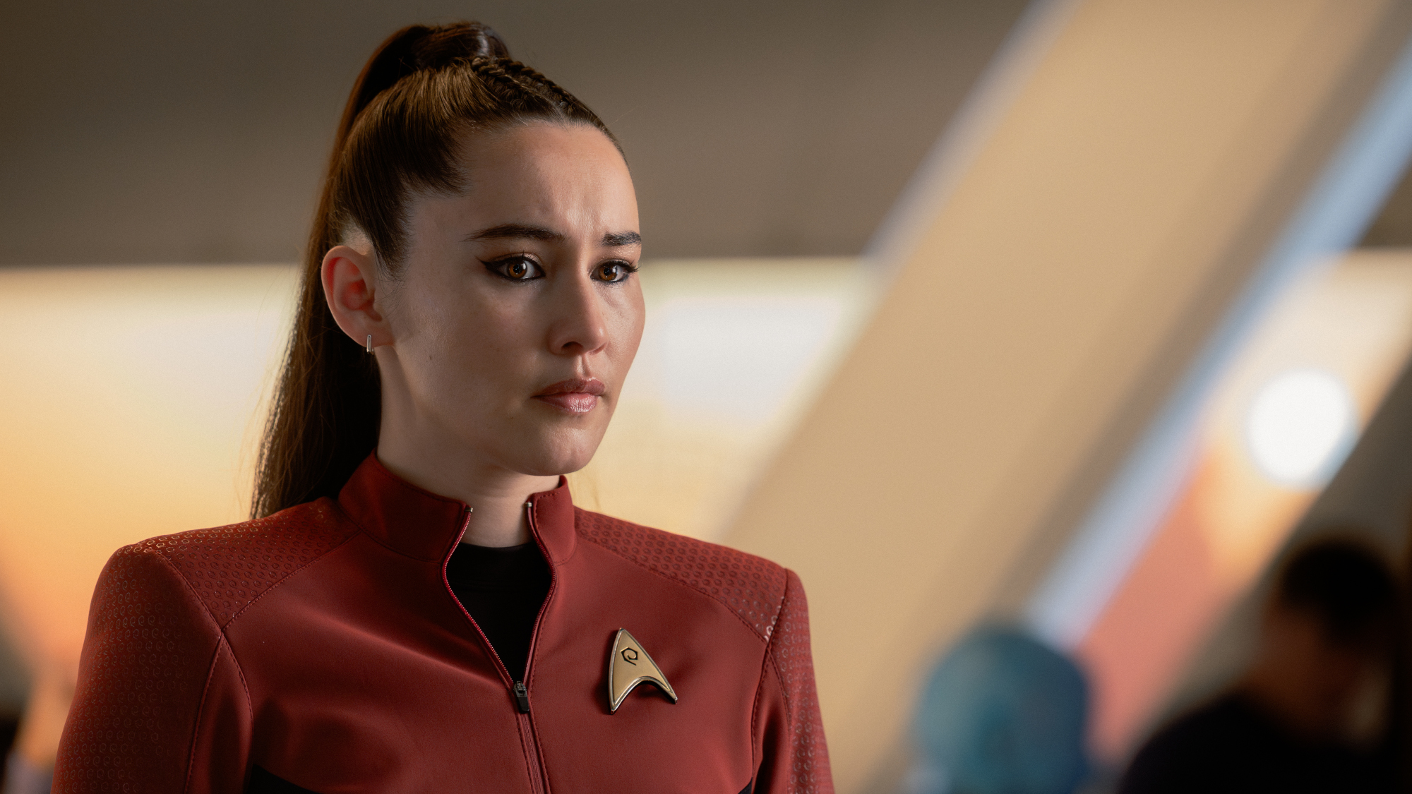 Christina Chong as La&amp;rsquo;an Noonien-Singh in Star Trek: Strange New Worlds, episode 6, season 4.