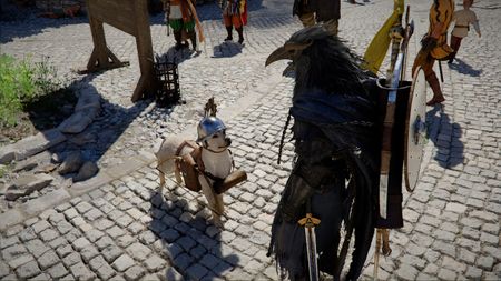 Crimson Desert - Pet wearing armor