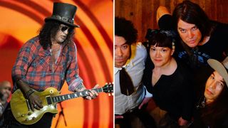 Slash (left) the Dandy Warhols