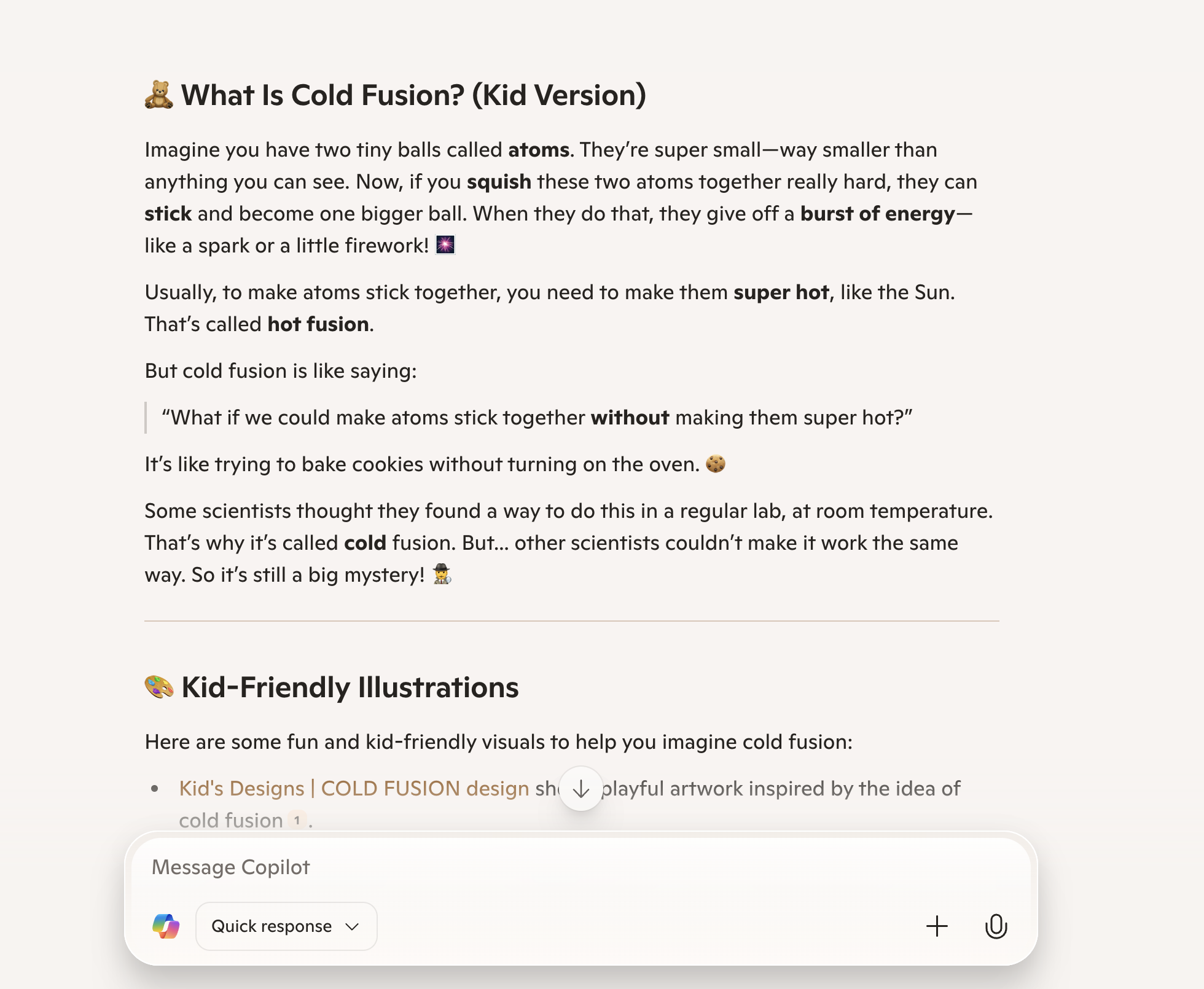 Copilot Cold Fusion AI