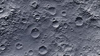 A photo of craters on the moon