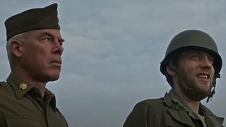 Lee Marvin and Donald Sutherland in The Dirty Dozen
