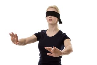 blindfold, blindfolded