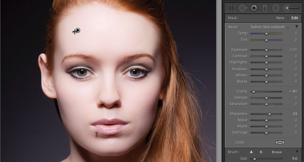 Lightroom tutorial portrait retouch