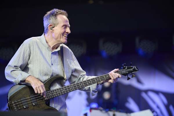 John Paul Jones onstage with Them Crooked Vultures