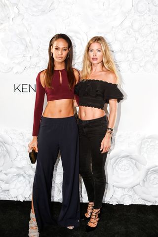 Joan Smalls and Doutzen Kroes, Kendall and Kylie pop-up