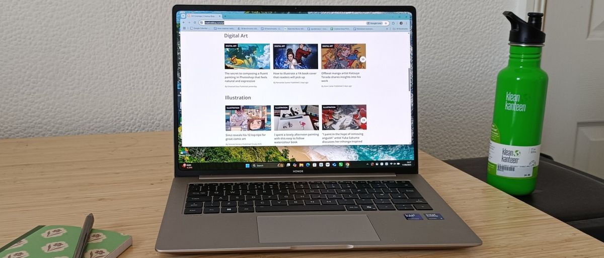 Honor MagicBook Pro 14 laptop on desk