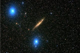 Spiral galaxy NGC 4945, constellation Centaurus