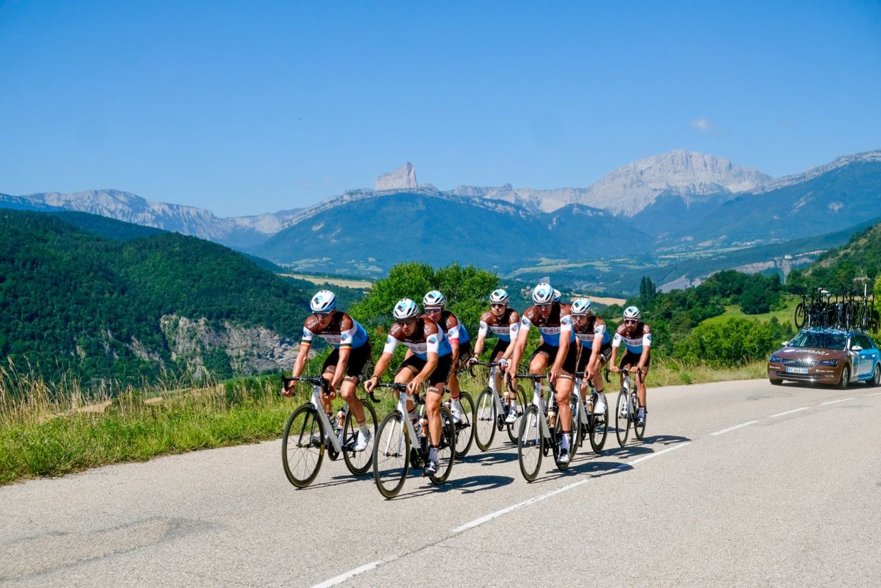 The eight Classics riders joined forces for the camp