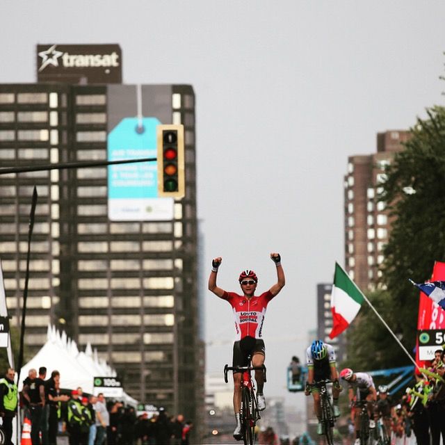 Tim Wellens (Lotto Soudal) won a rain-soaked Grand Prix Cycliste de Montreal on Sunday.
