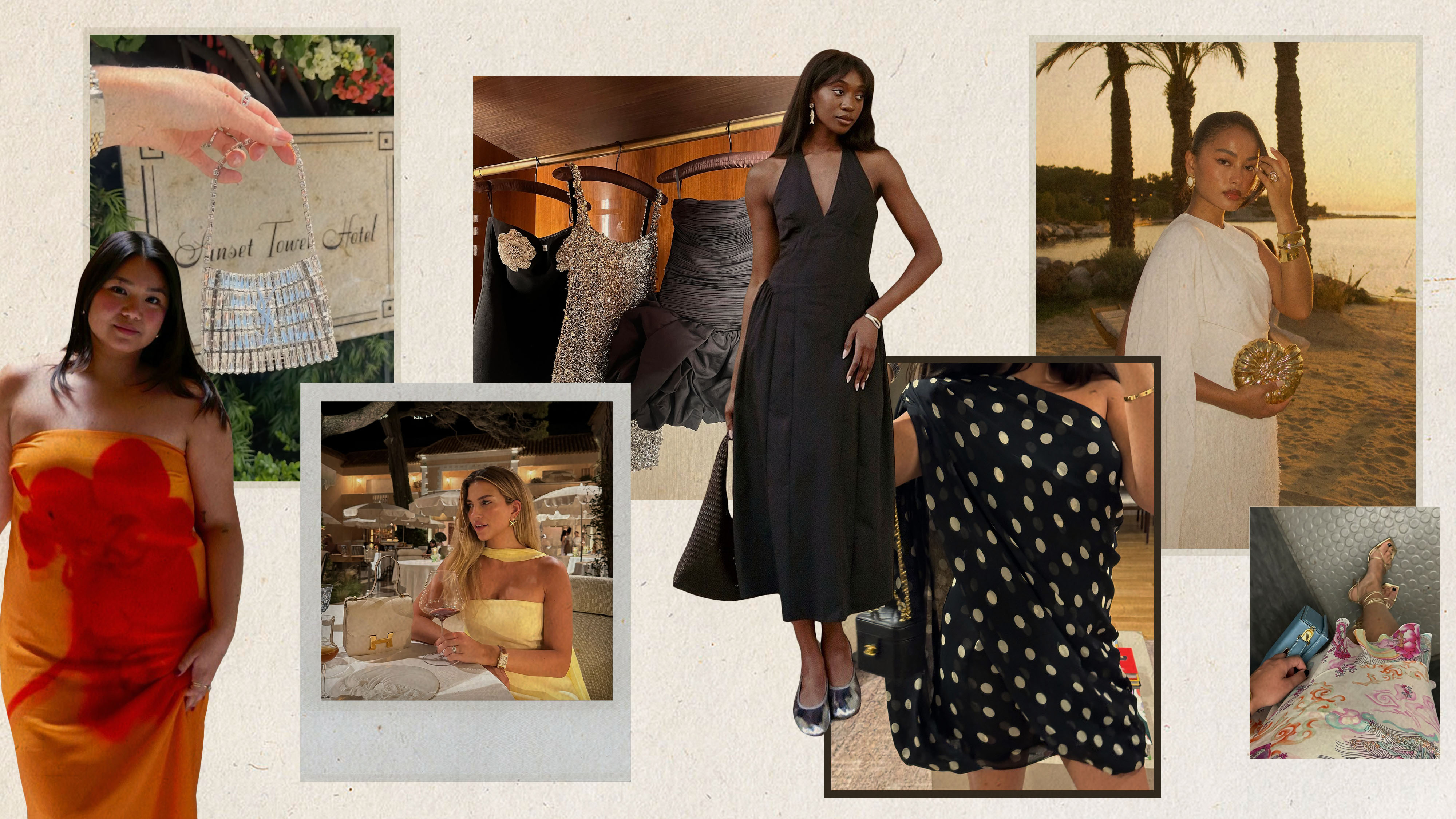 wedding guest style collage