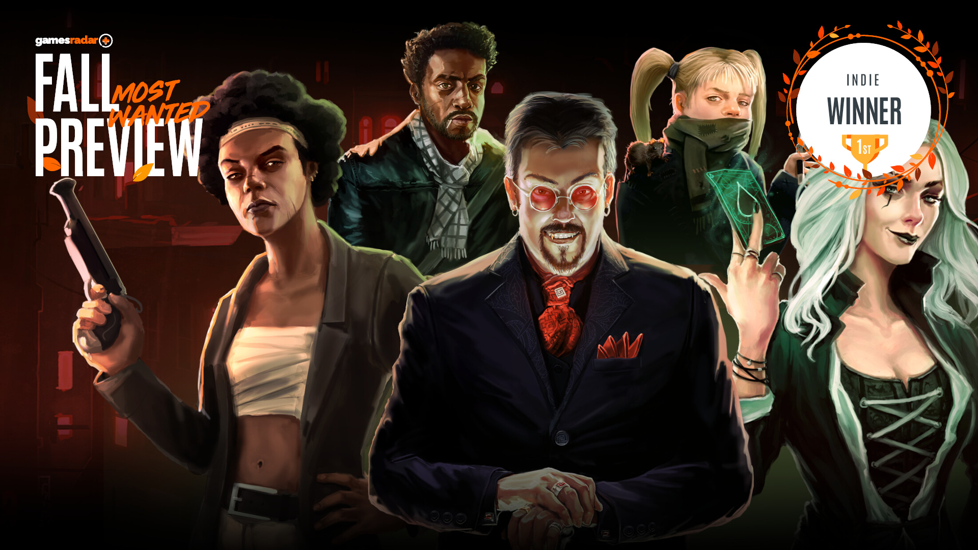 A cast of vampiric characters with very different vibes from Nighthawks, with the GamesRadar+ Fall Preview badge