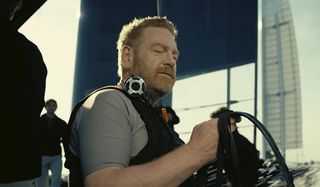 Tenet Kenneth Branagh sailing in the sunlight