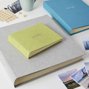 Luxury Personalised Photo Albums In Linen