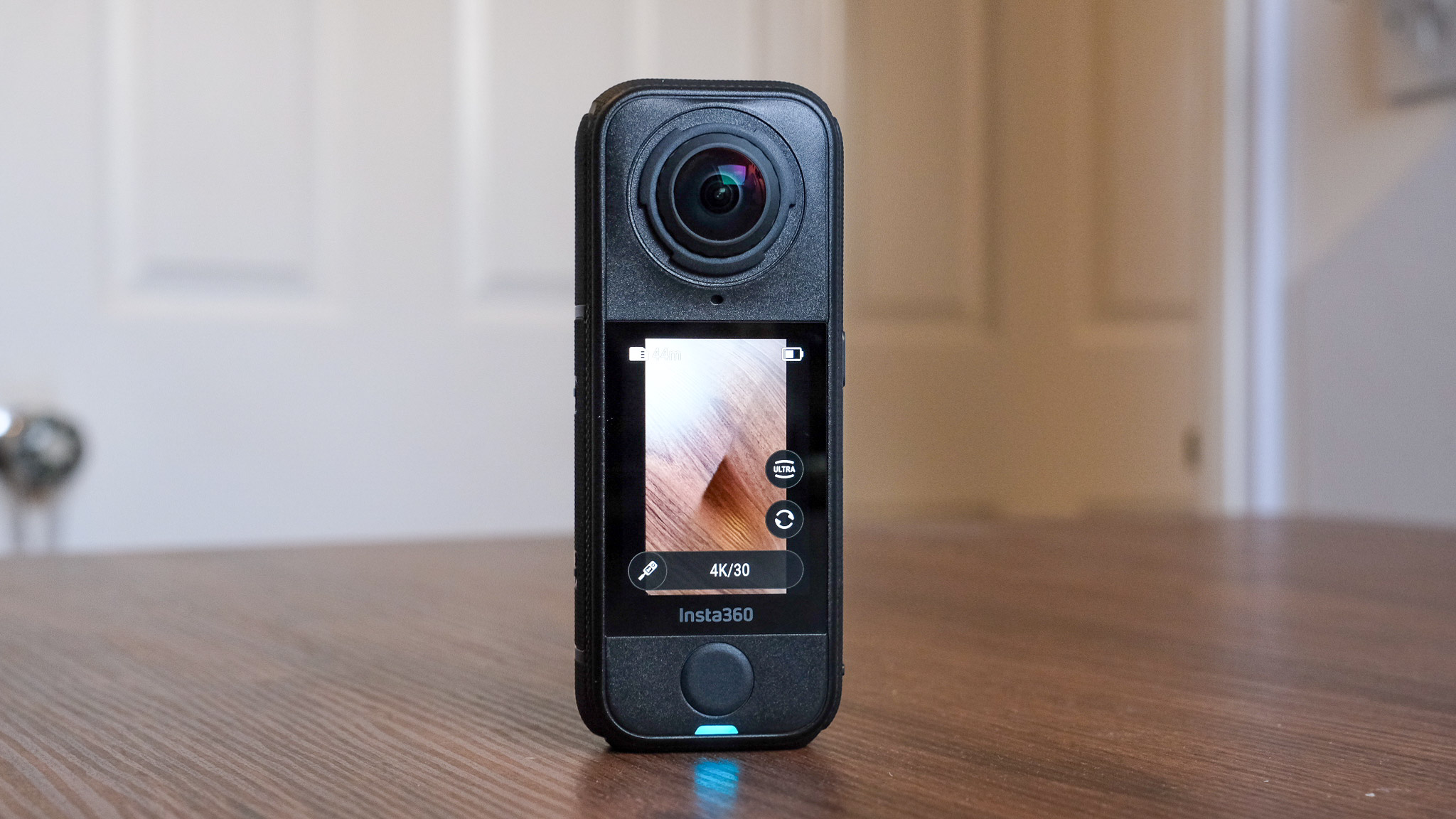 Photo of the Insta360 X4 Air action camera in an office
