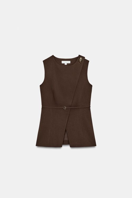 Belted Wrap Vest