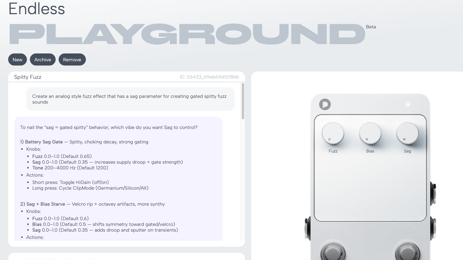 Polyend Endless screenshot