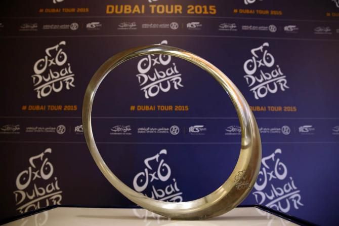 The Dubai Tour winner's tropy