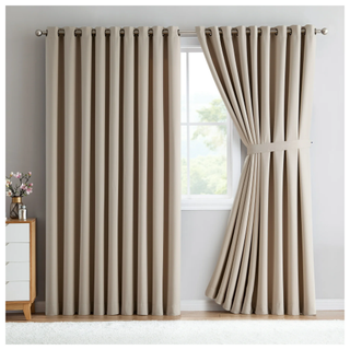 DecoSource Wall-to-Wall Blackout Curtains from Walmart