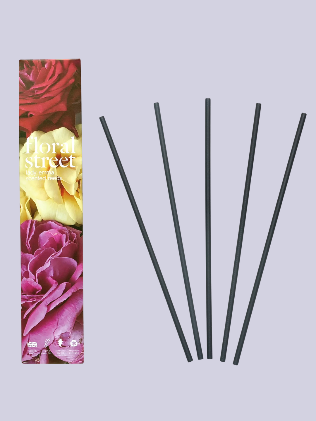 A set of floral scented reeds