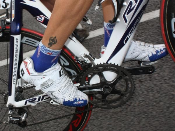 Joan Horrach (Katusha) is among the scores of riders in this year's Tour de France with custom footwear.