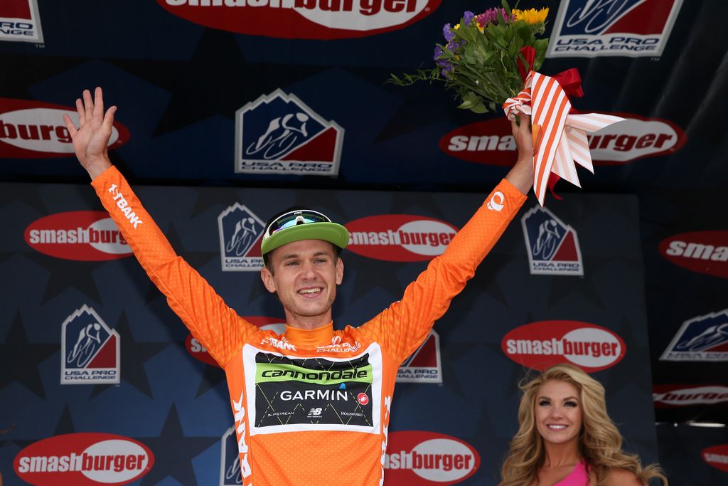 Nathan Brown (Cannondale-Garmin) in the most aggressive jersey