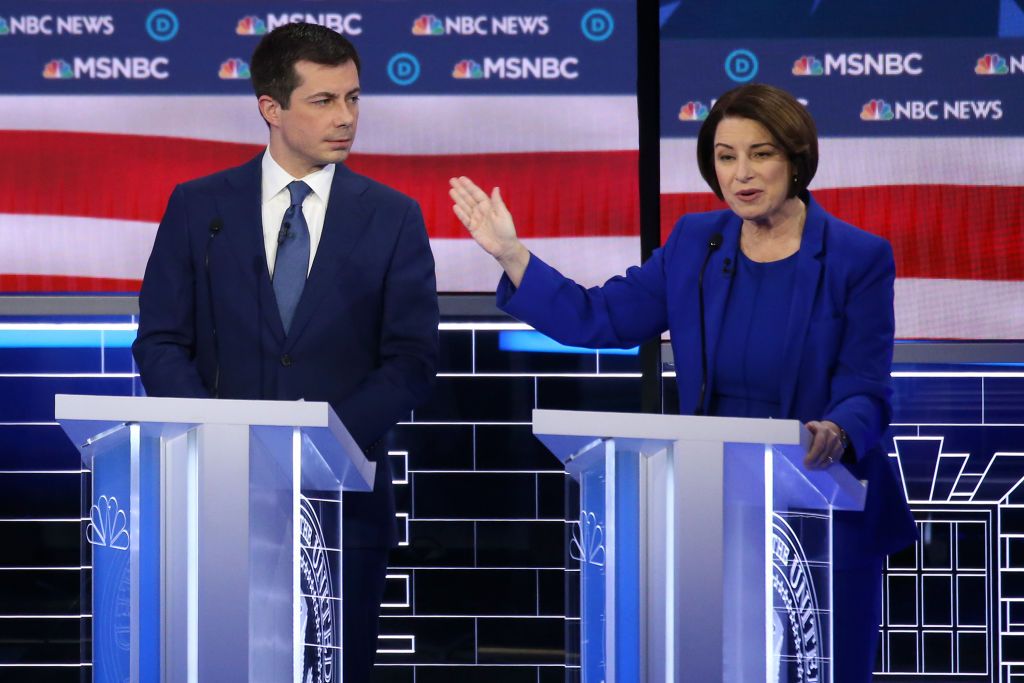 Pete Buttigieg and Sen. Amy Klobuchar.