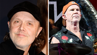 Lar Ulrich of Metallica and Chad Smith of Red Hot Chili Peppers in 2023