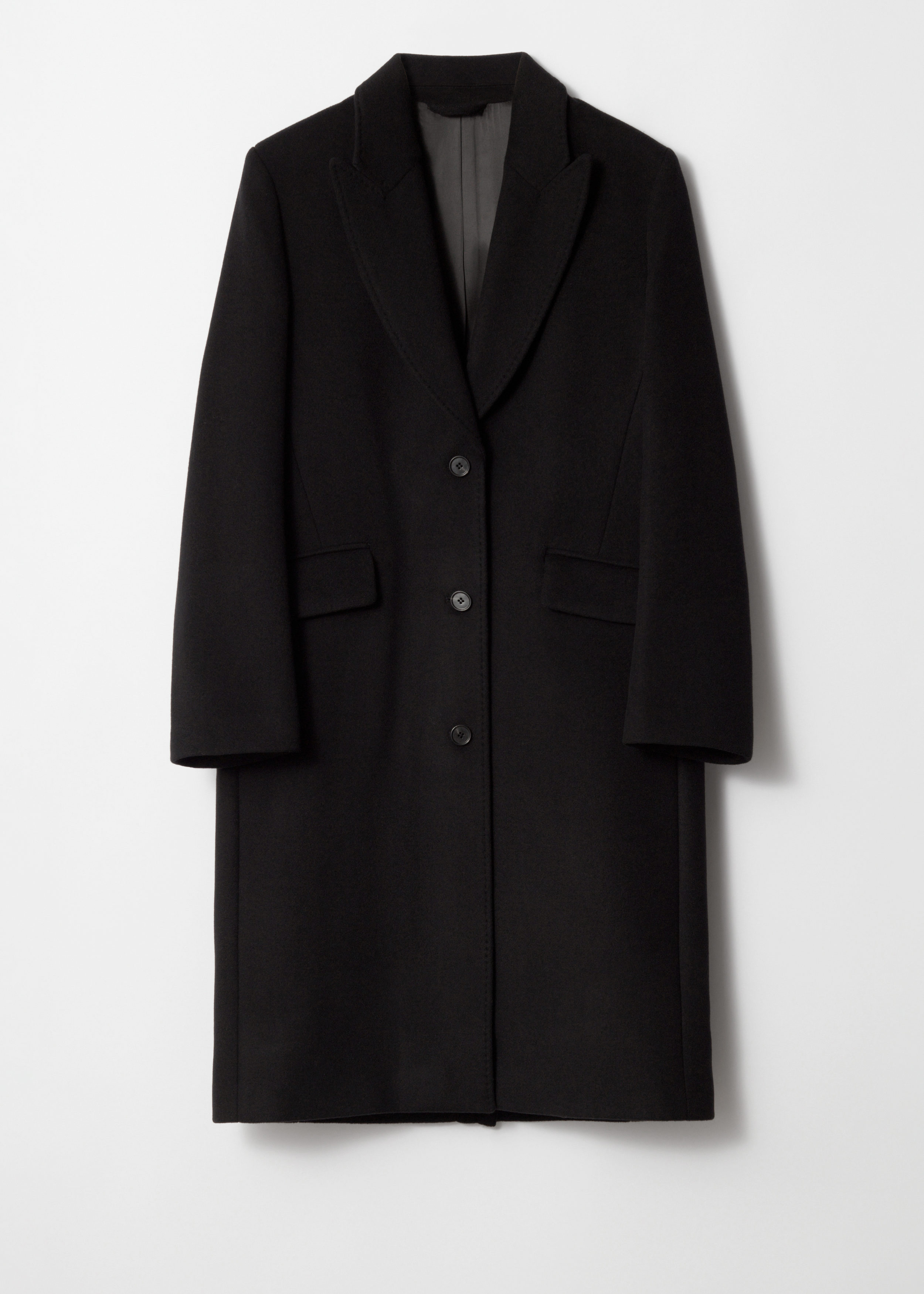 Tailored Single-Breasted Coat