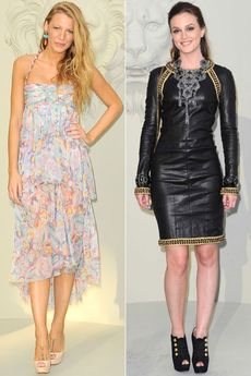 Blake Lively and Leighton Meester at Chanel - Front row at the Paris Couture shows - Chanel Haute Couture, couture fashion week, fashion, celebrity, Marie Claire