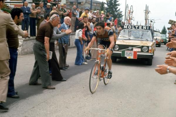 Merckx at the Giro while riding for Molteni
