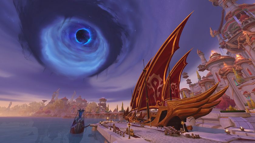Promotional screenshot of the Void invading Azeroth in World of Warcraft: Midnight