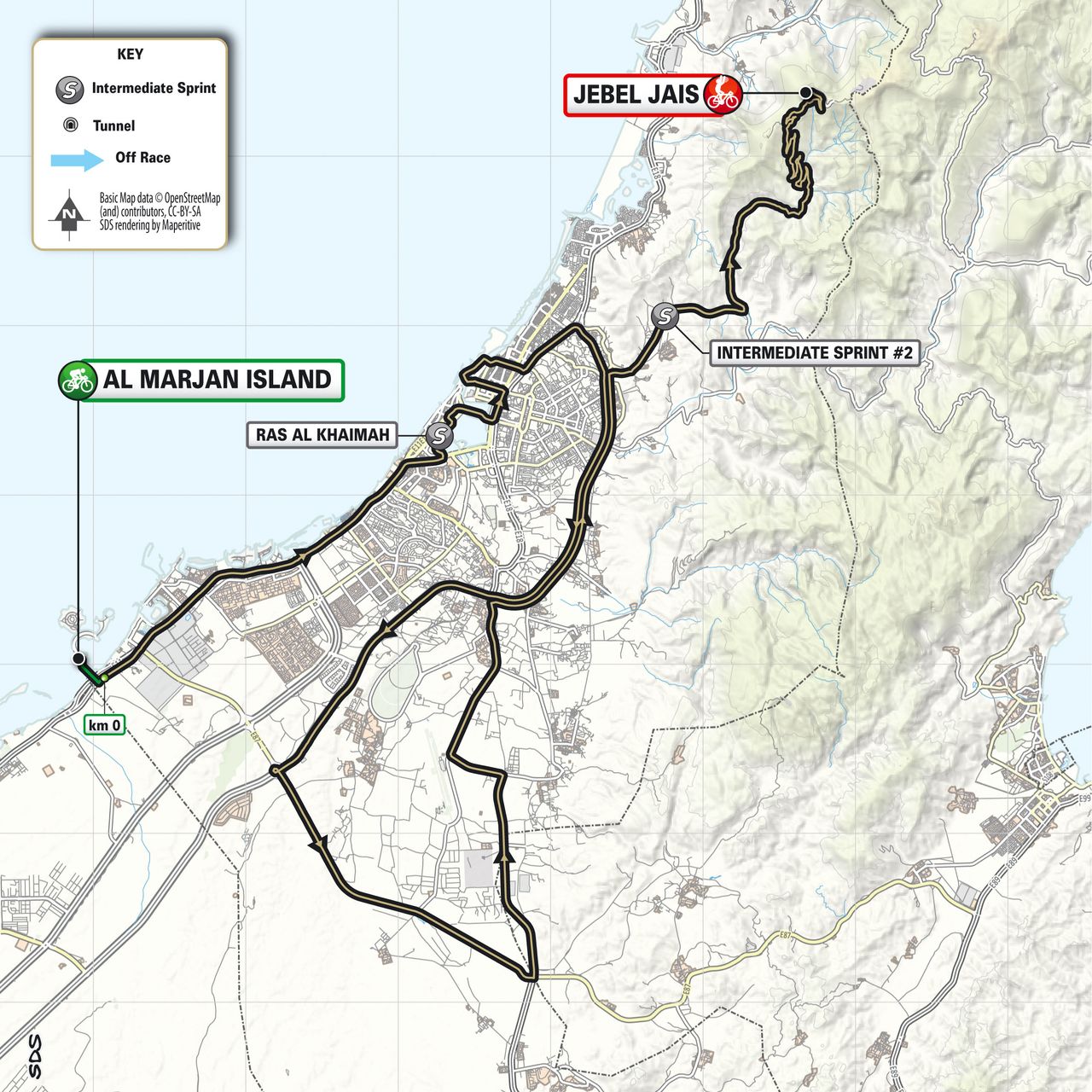 Maps and profiles for the 2024 UAE Tour