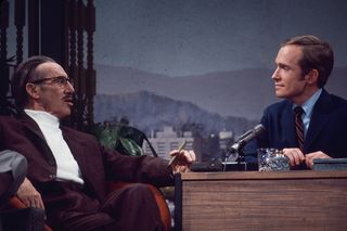 Groucho Marx and Dick Cavett on ‘The Dick Cavett Show’ in 1968.