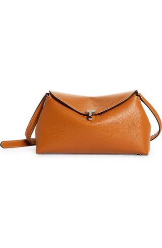 T-Lock Leather Clutch