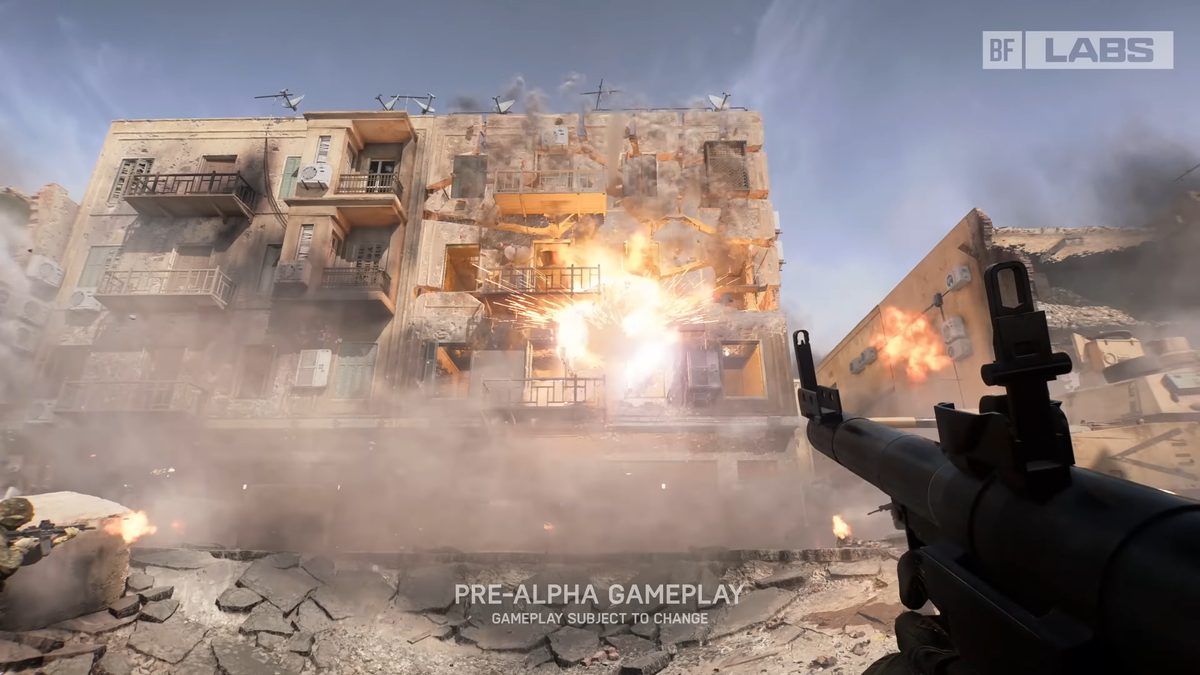 Battlefield Labs reveal video still.