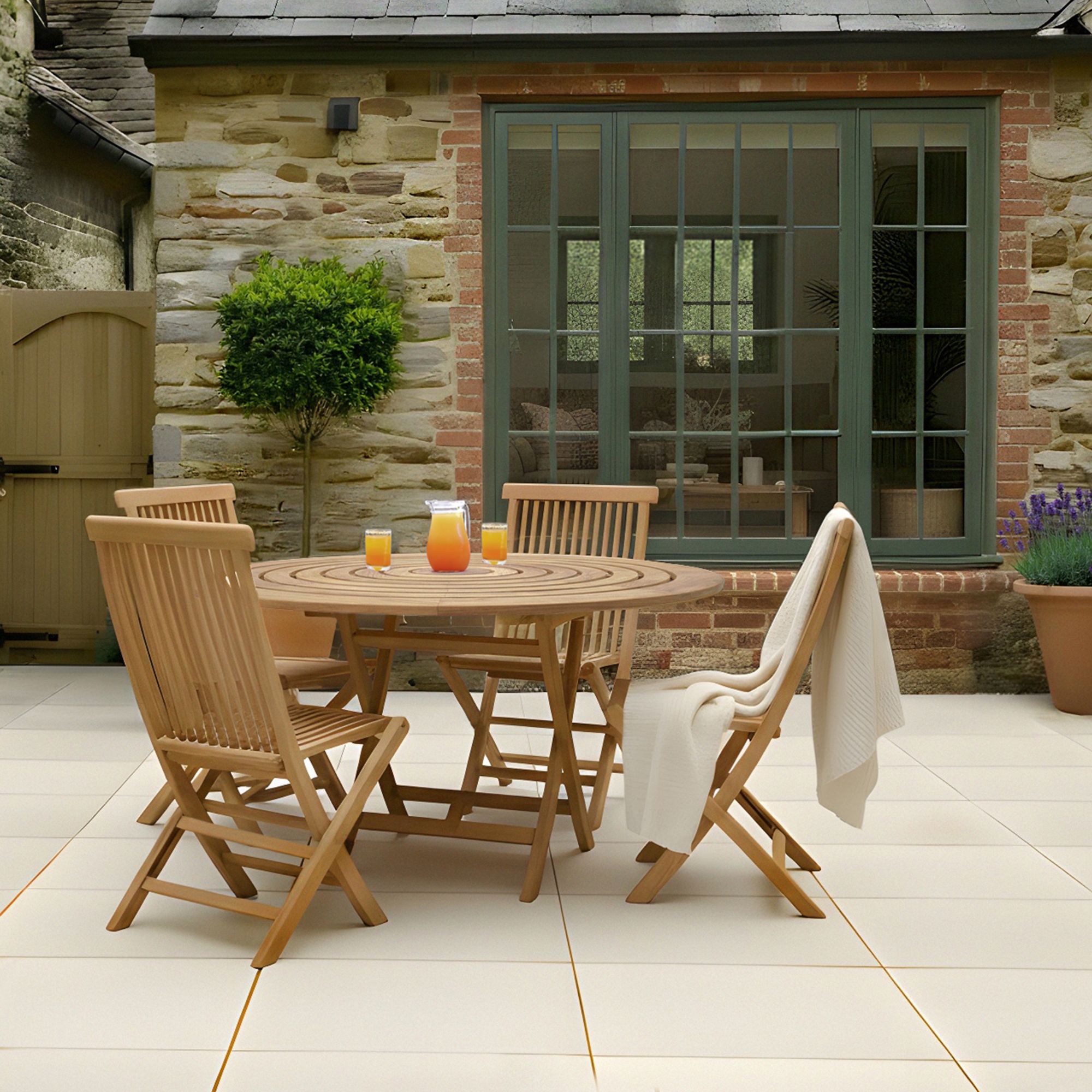 Charles Bentley wooden outdoor dining set