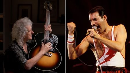 Brian May Freddie Mercury test comp