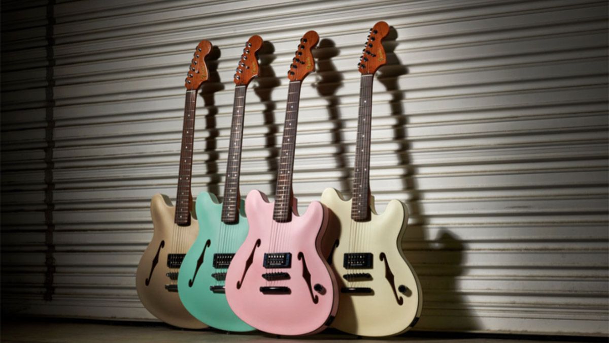 The Fender Tom DeLonge Starcaster makes its debut on Planet Earth and the Blink-182 guitarist guarantees that it is “certified cool by the scholars of cool”