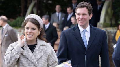Princess Eugenie and Jack Brooksbank attend the Christmas Day service at St Mary Magdalene Church