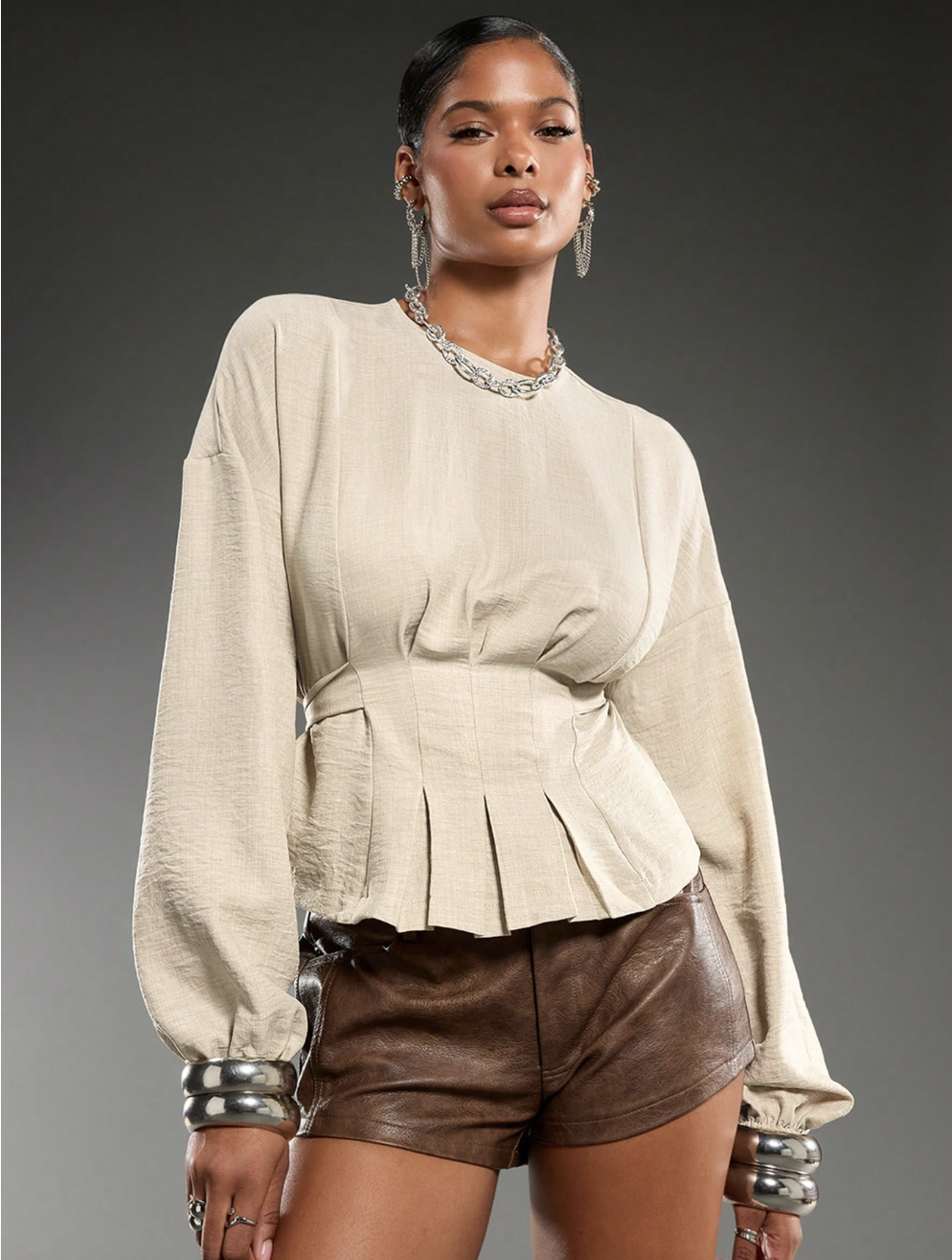 SHEIN Bae, Off-the-Shoulder Long Sleeve Knit Sweater (Was $44)