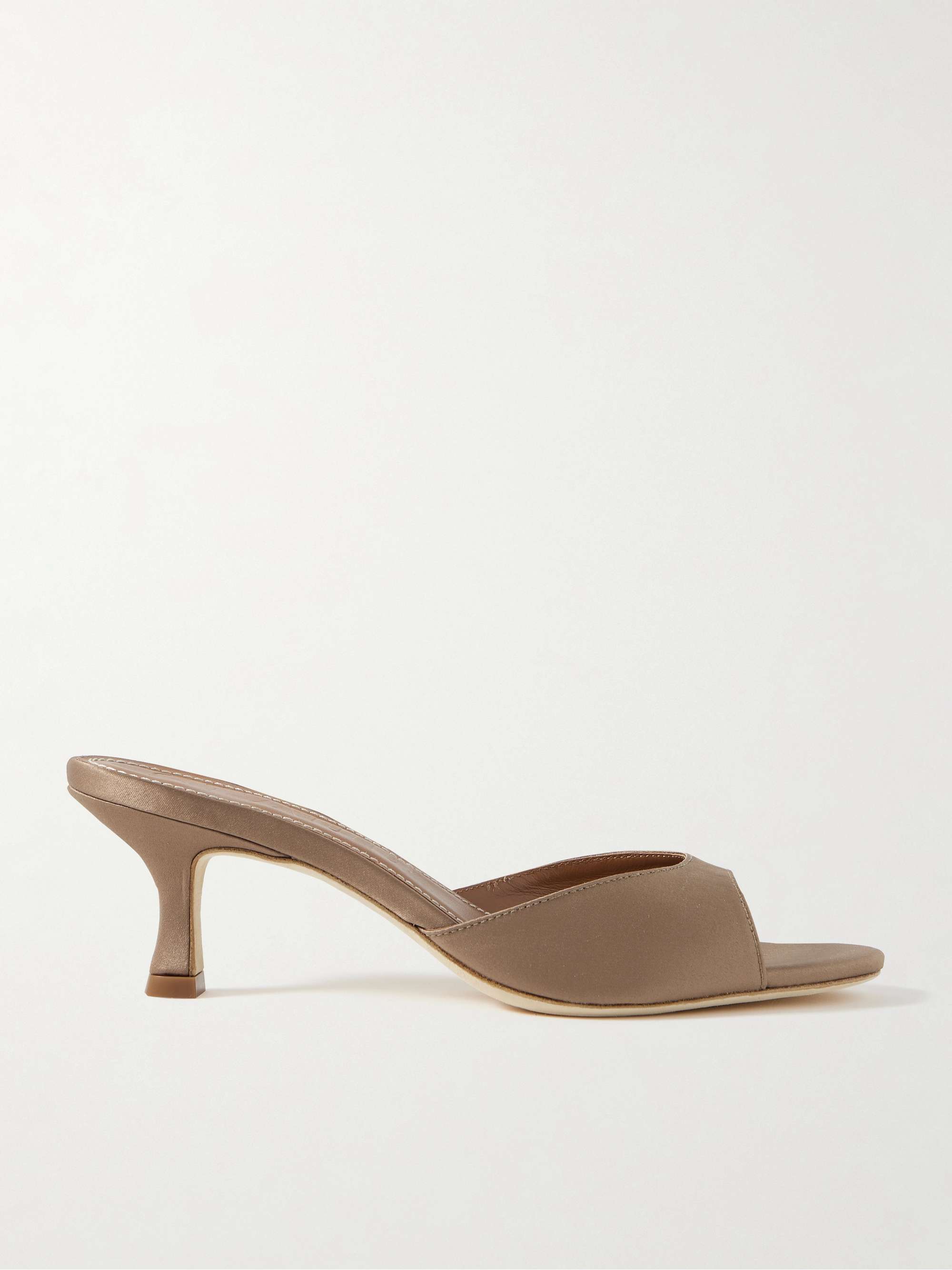 Brigitte Satin Mules