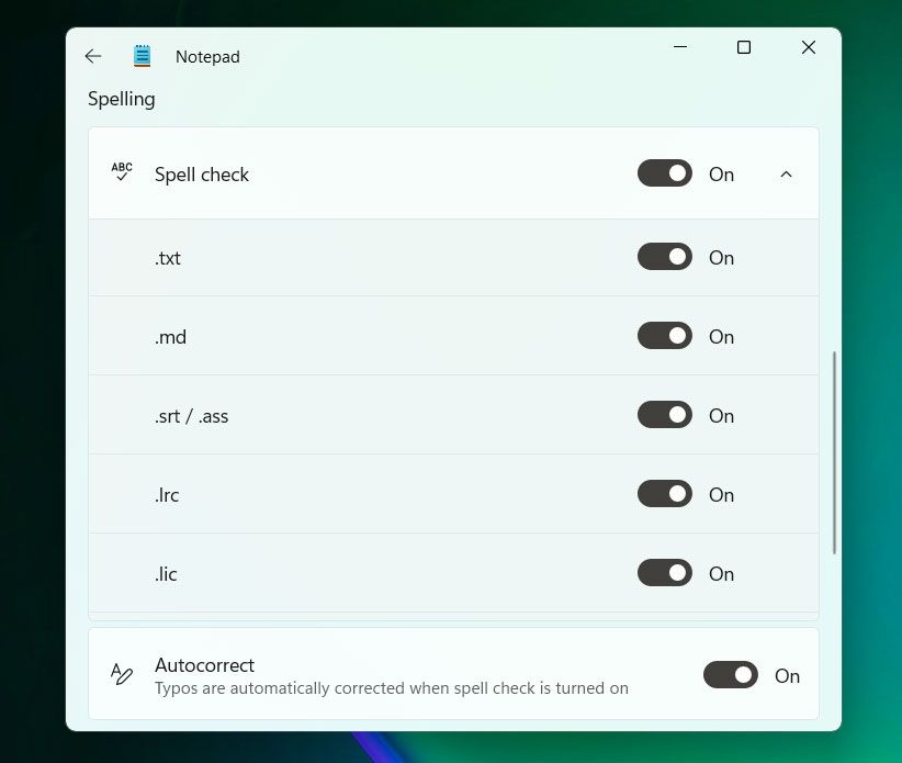 Notepad updated for Windows 11
