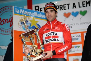 Tony Gallopin (Lotto Soudal) with his trophy