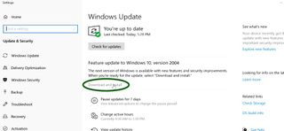 Windows 10 May 2020 update download